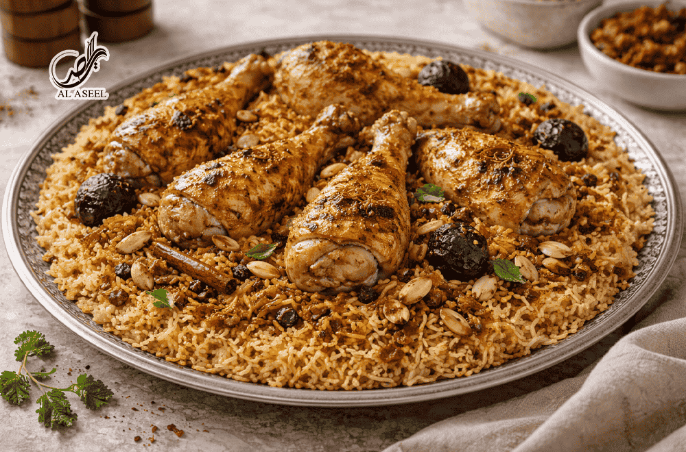 سرو مچبوس مرغ کویتی