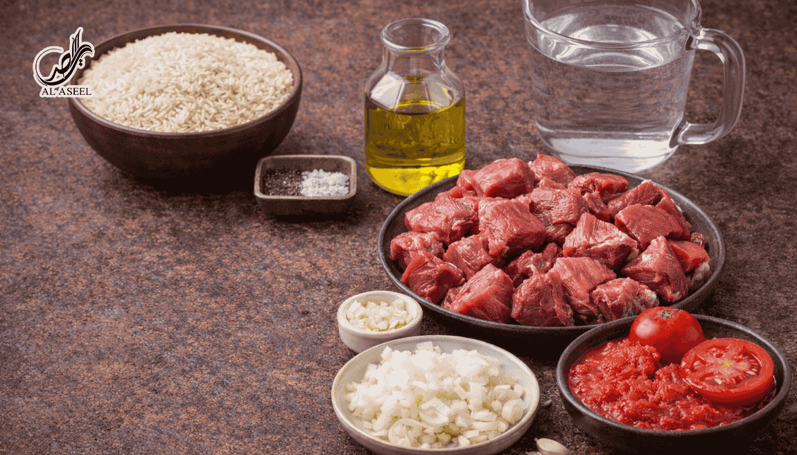 مواد لازم برای مچبوس (مجبوس) لبنانی