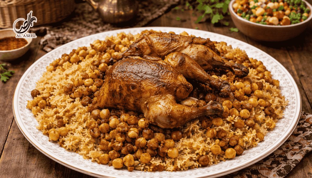 مچبوس مرغ با نخود